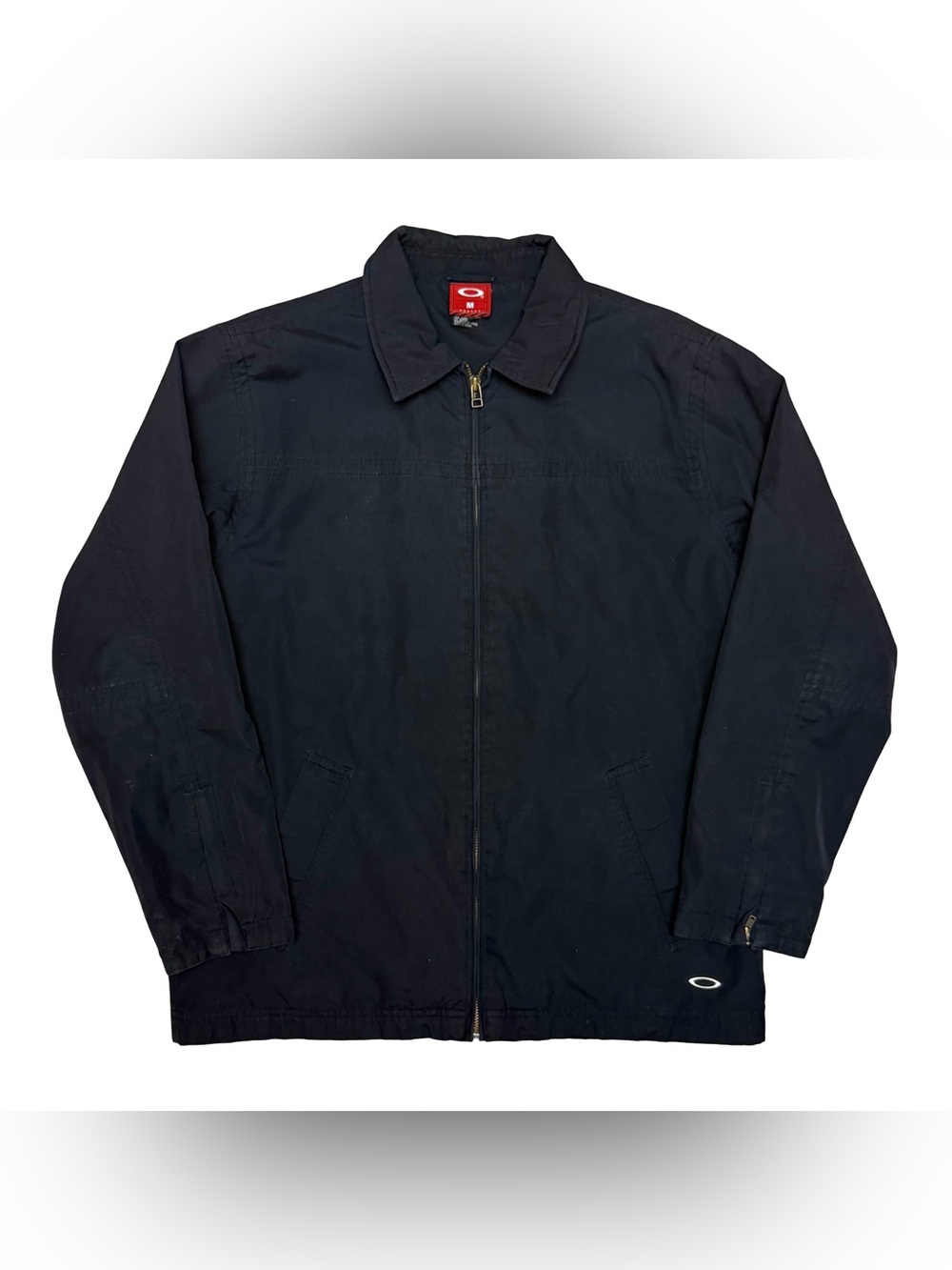 Vintage Oakley Harrington Work Zip Jacket Red Tag Black M